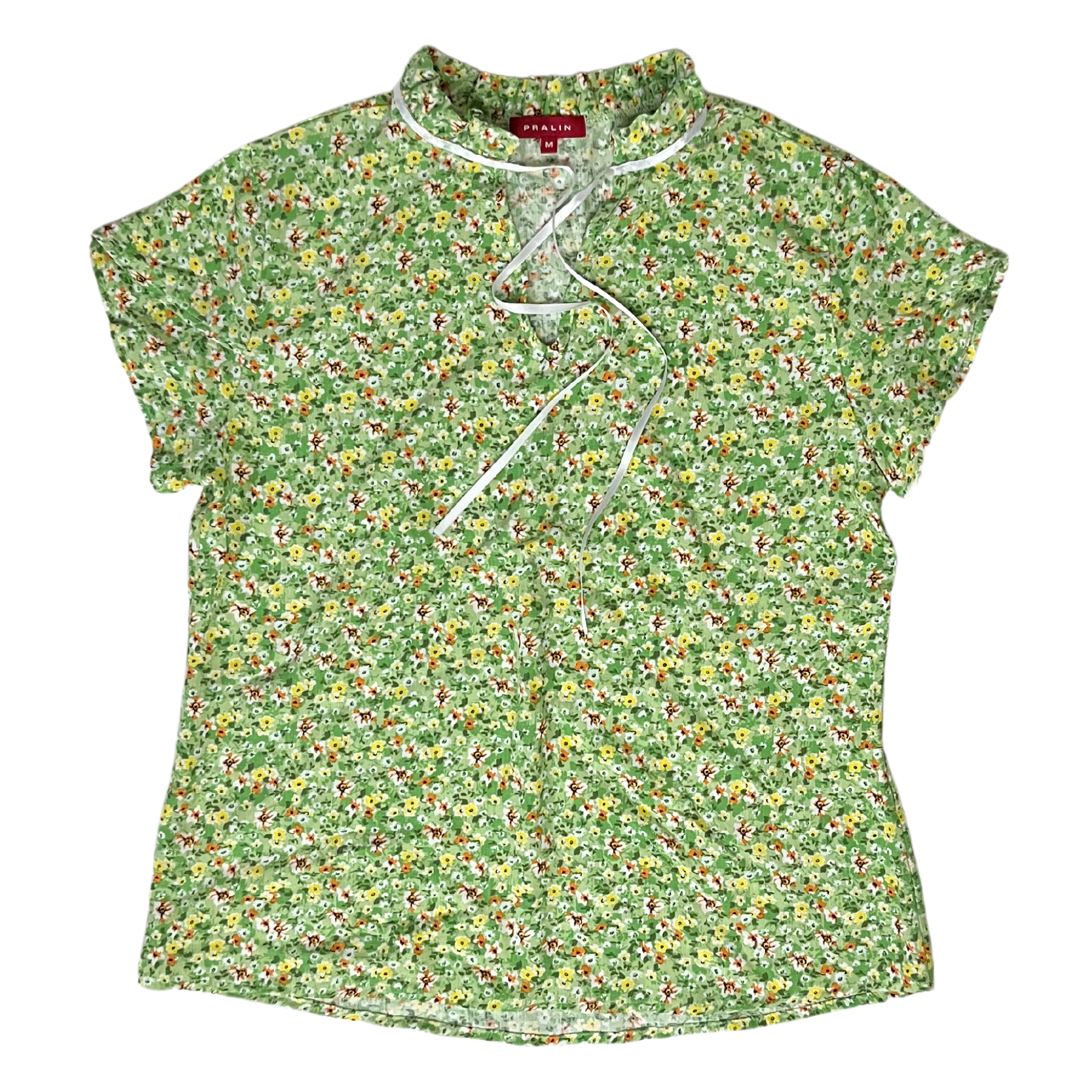 Blusa Floral Verde 10064 Mujer