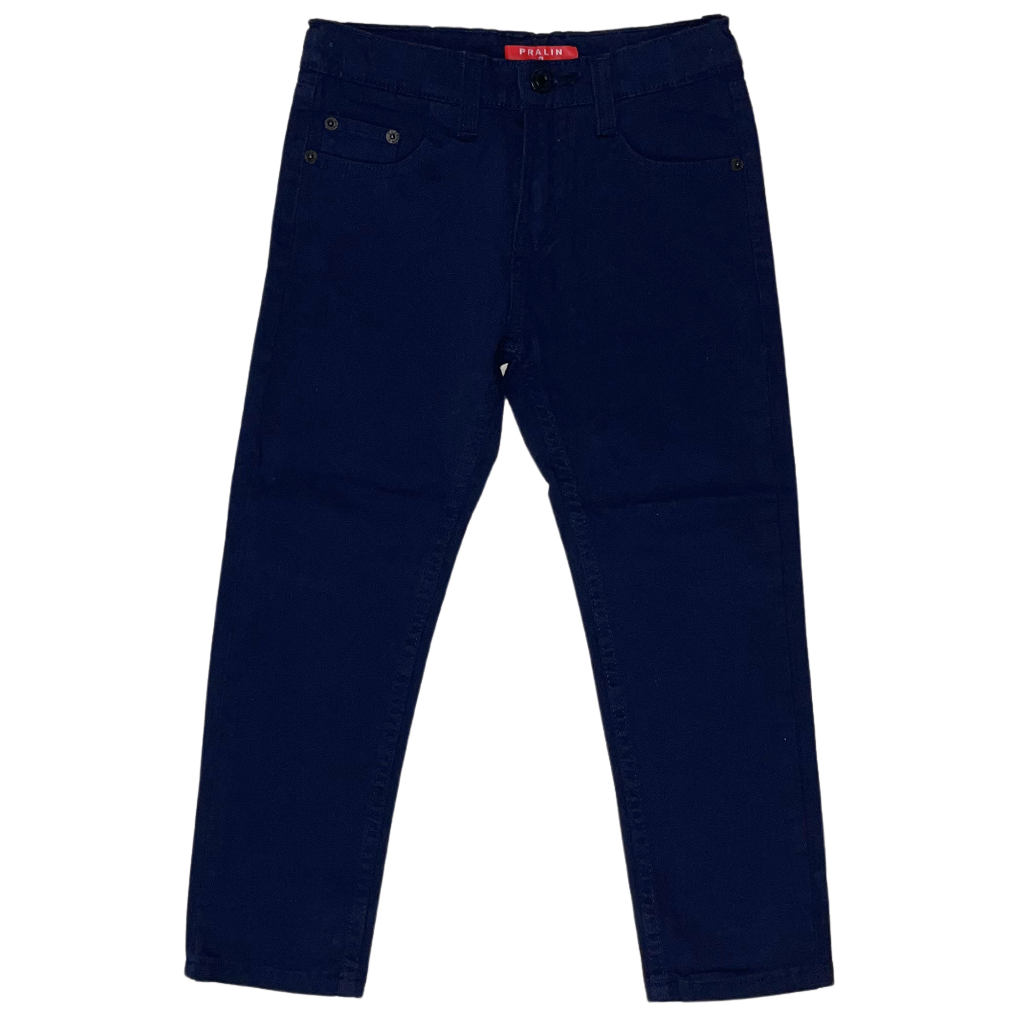 Pantalón de Gabardina Azul Marino Recto 10068 para Niño