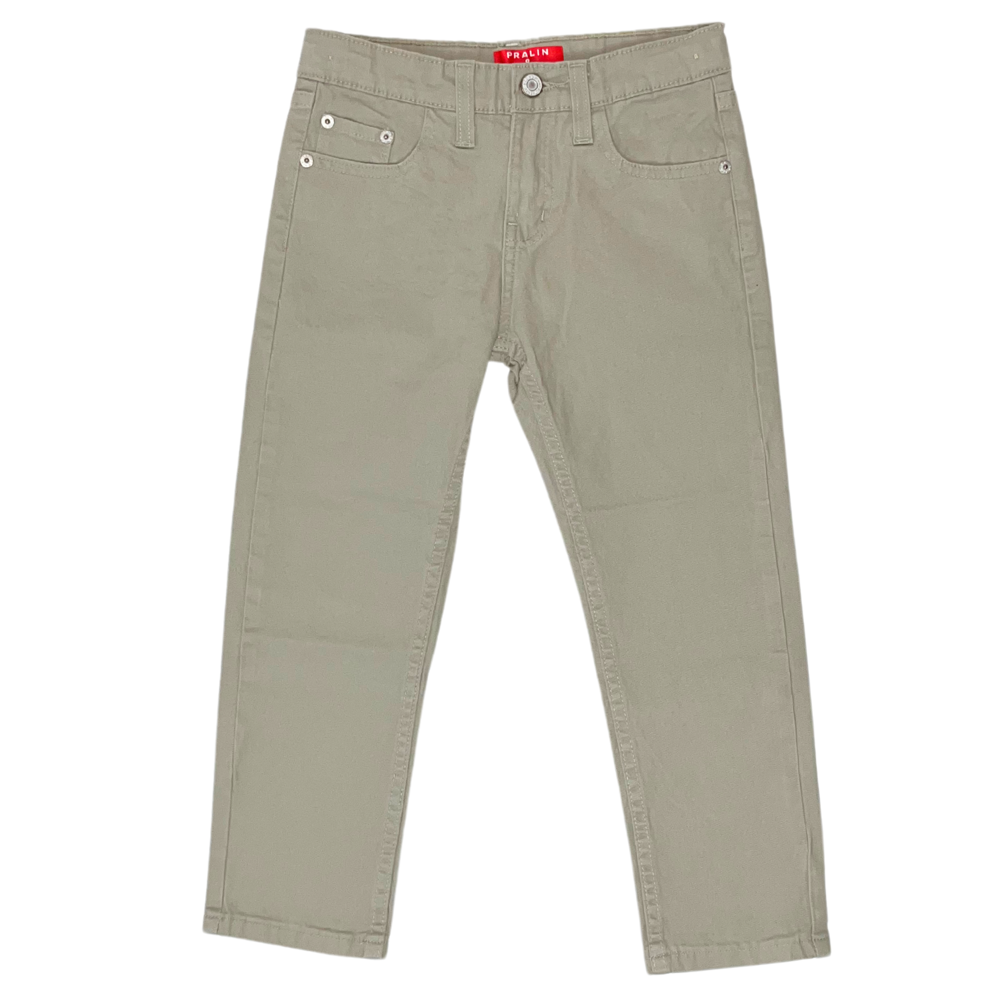 Pantalón de Gabardina Beige Recto 10067 para Niña