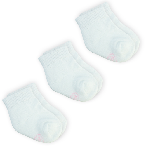 Calcetas Blancas de Beba - 3 Pack
