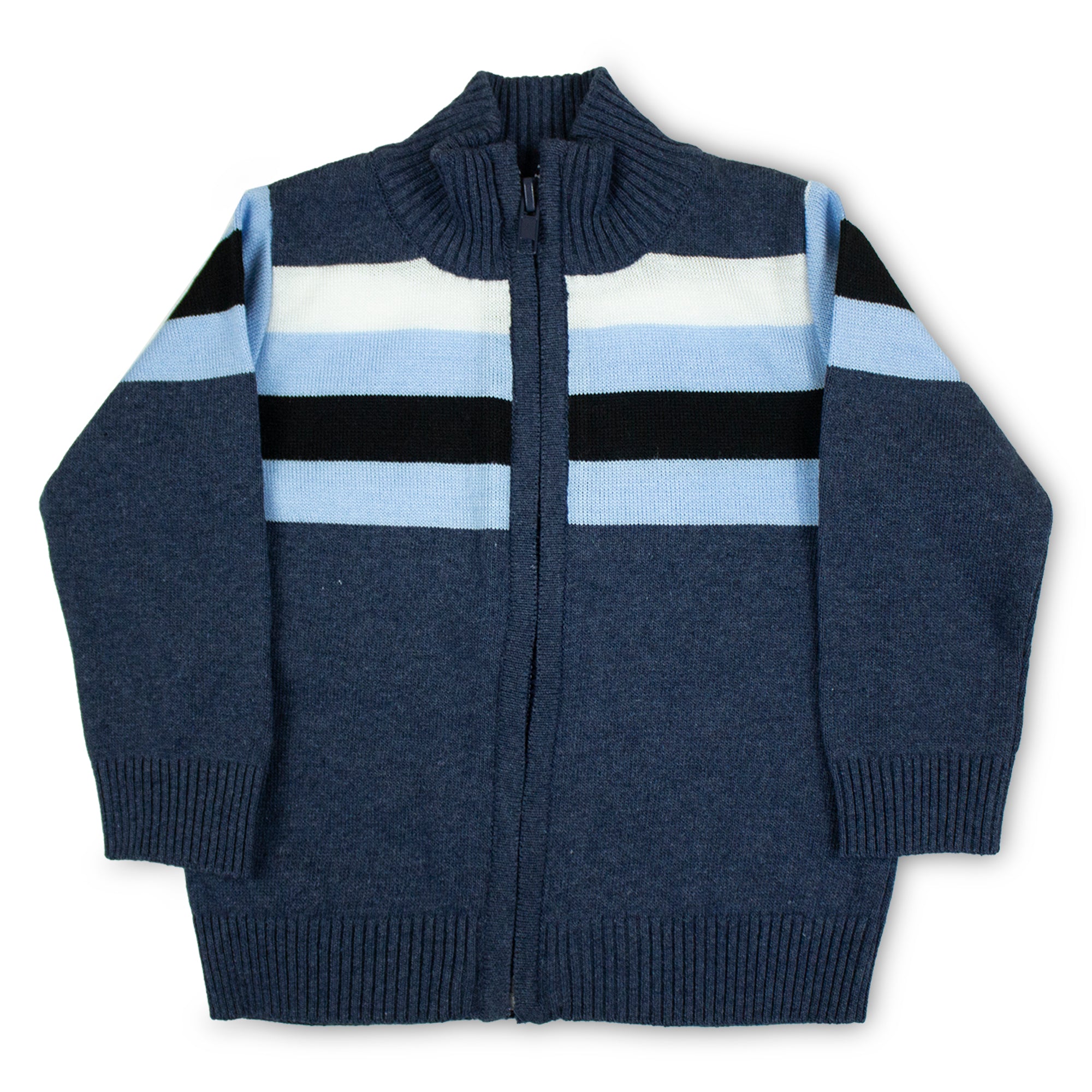 Suéter Azul Jeans con Zipper 10104 Bebé