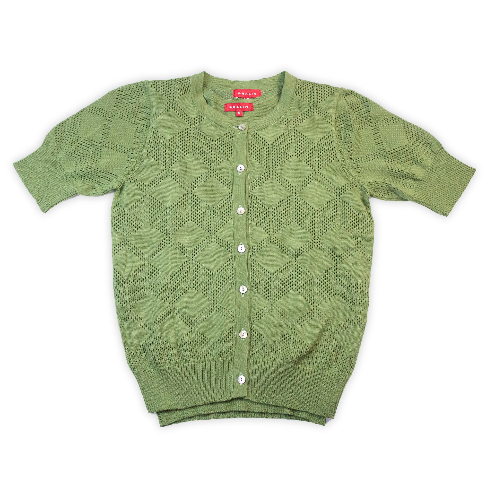 Conjunto de Suéter y Chaleco Verde Olivo 10024 Mujer