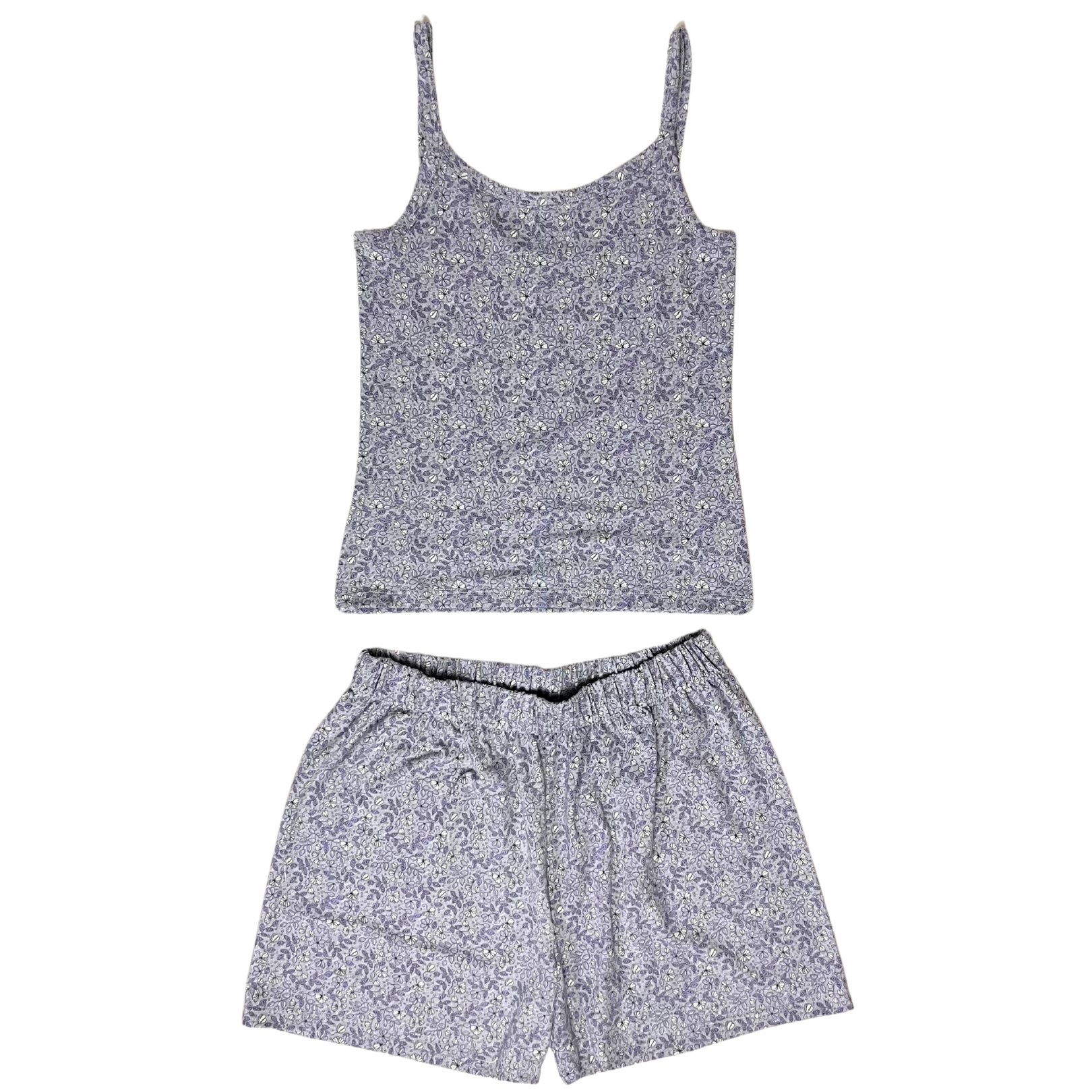 Conjunto de Pijama Gris/Morado para Mujer