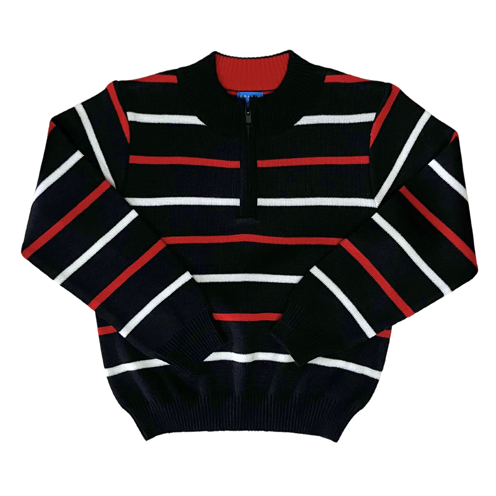 Suéter Negro/Rojo/Blanco Medio Zipper 10212 Niño