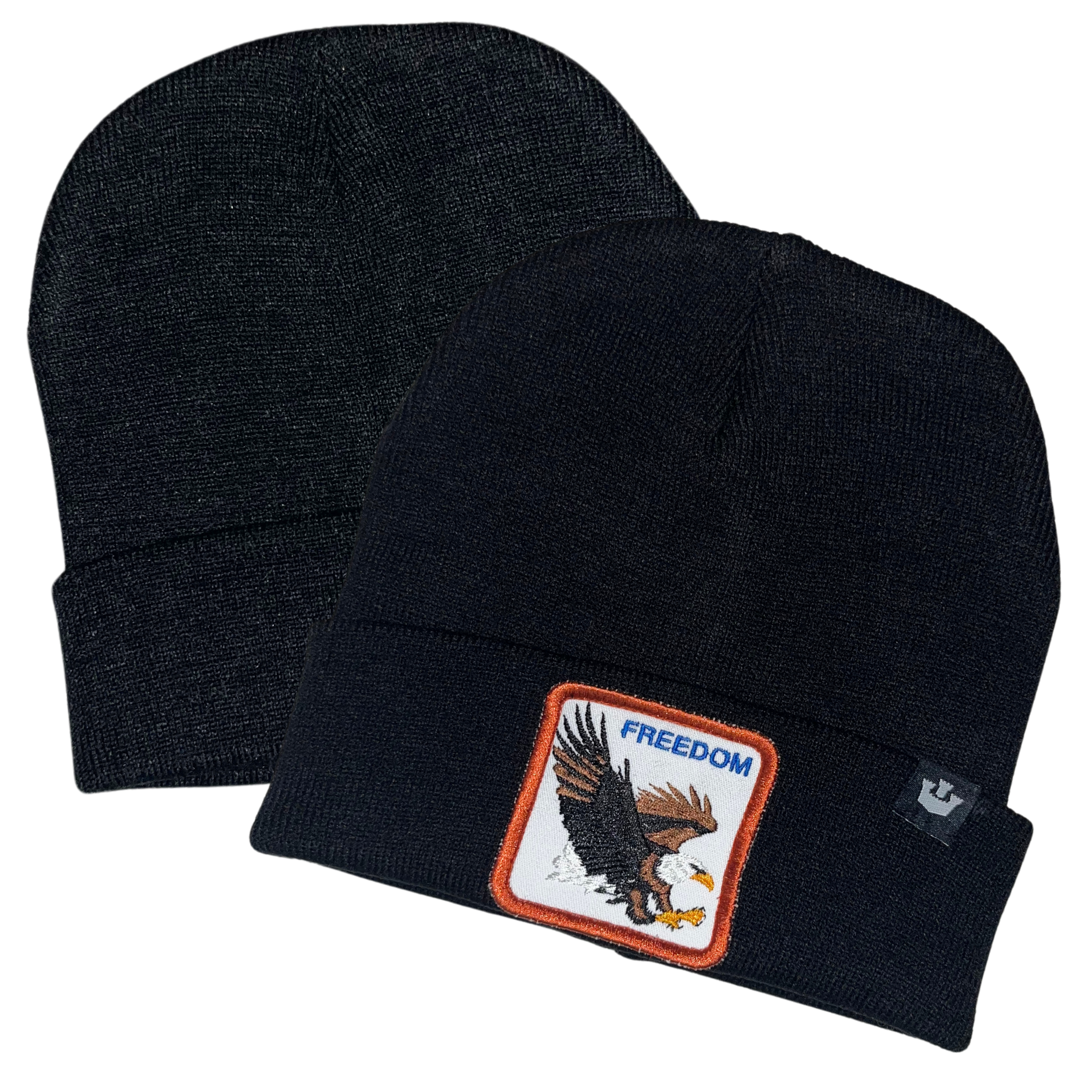 Combo de 2 Gorros para Adulto - Águila Negro y Gris