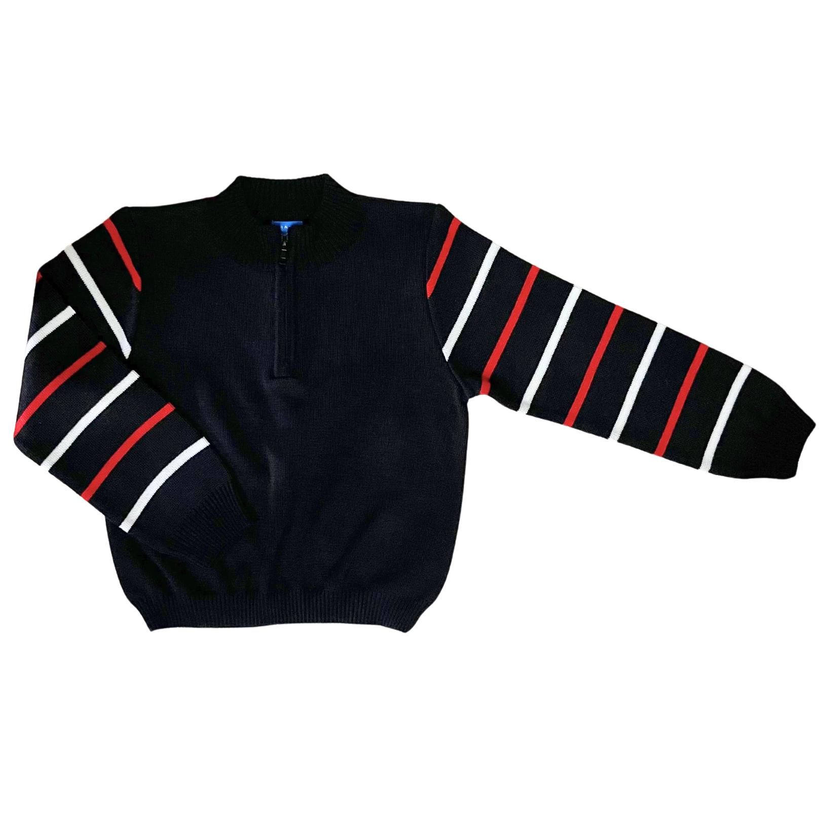 Suéter Negro/Rojo/Blanco Medio Zipper 10211 Niño