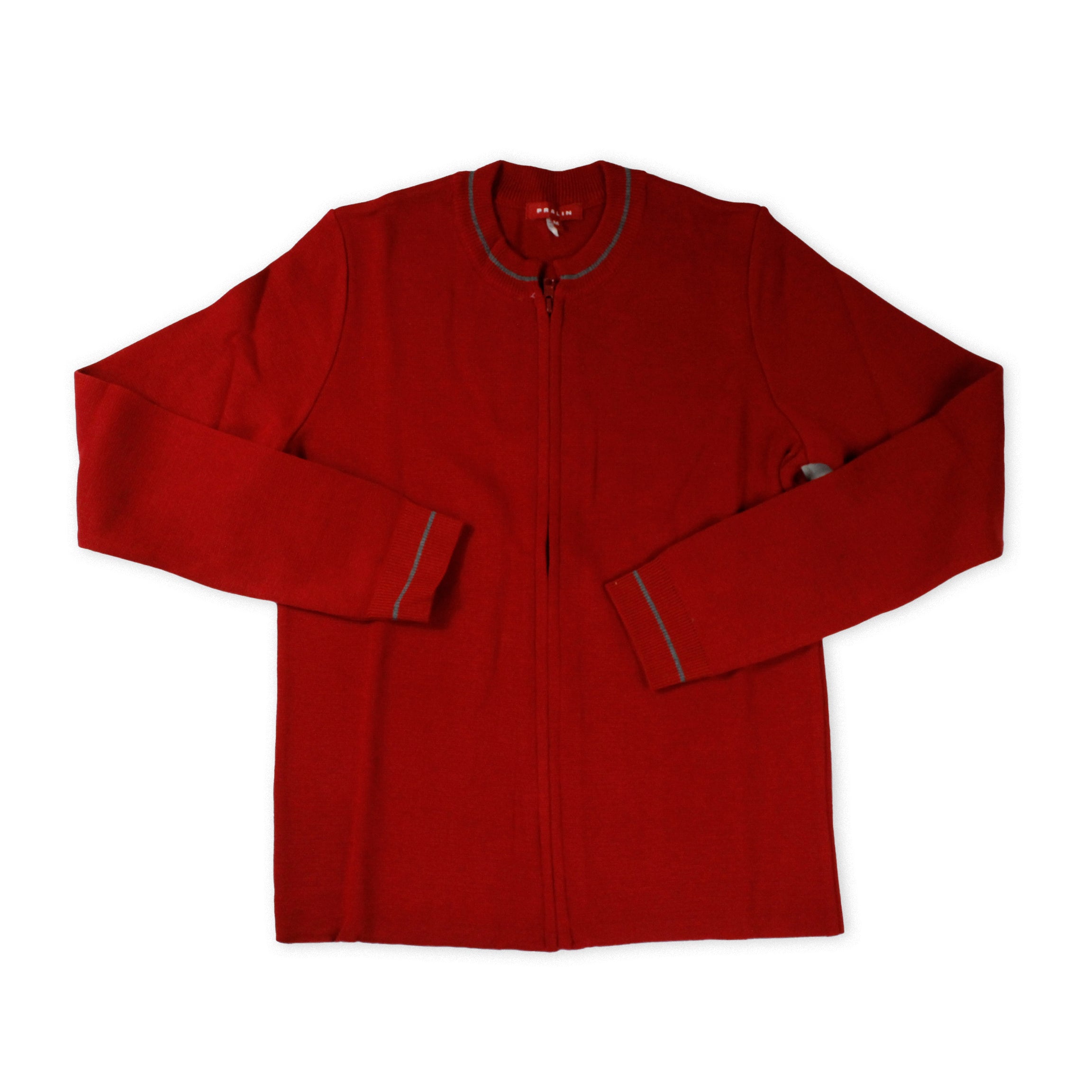 Suéter Rojo con Zipper de Mujer - Talla M