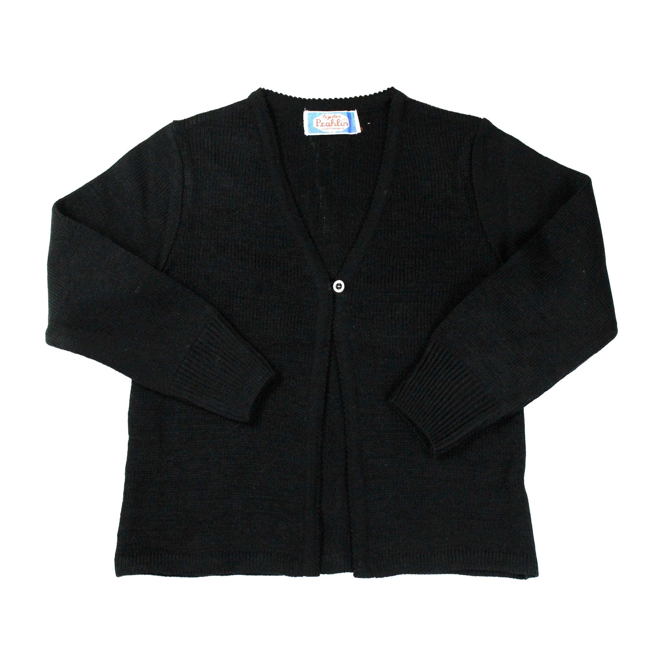 Suéter Negro Abierto de Niña