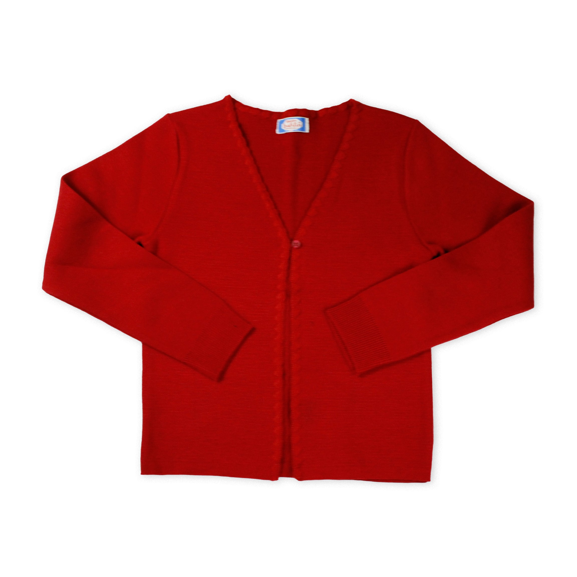 Suéter Rojo Abierto de Niña