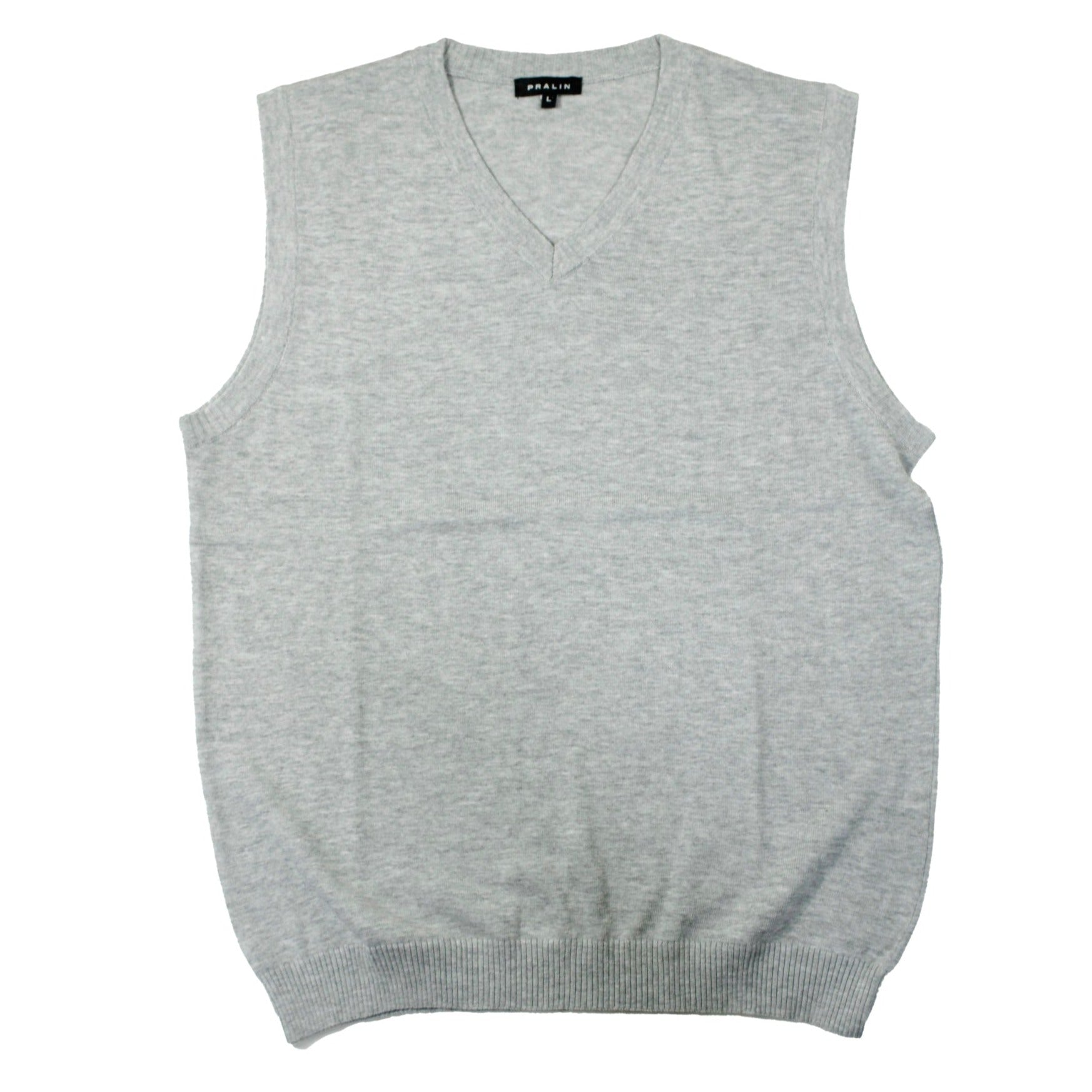Chaleco Gris Jaspeado de Hombre - Talla L