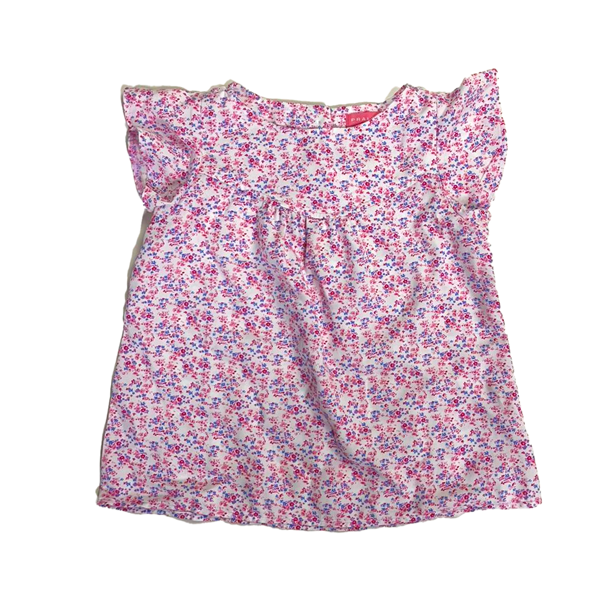 Blusa Rosada Floral con Vuelo 10098 Beba