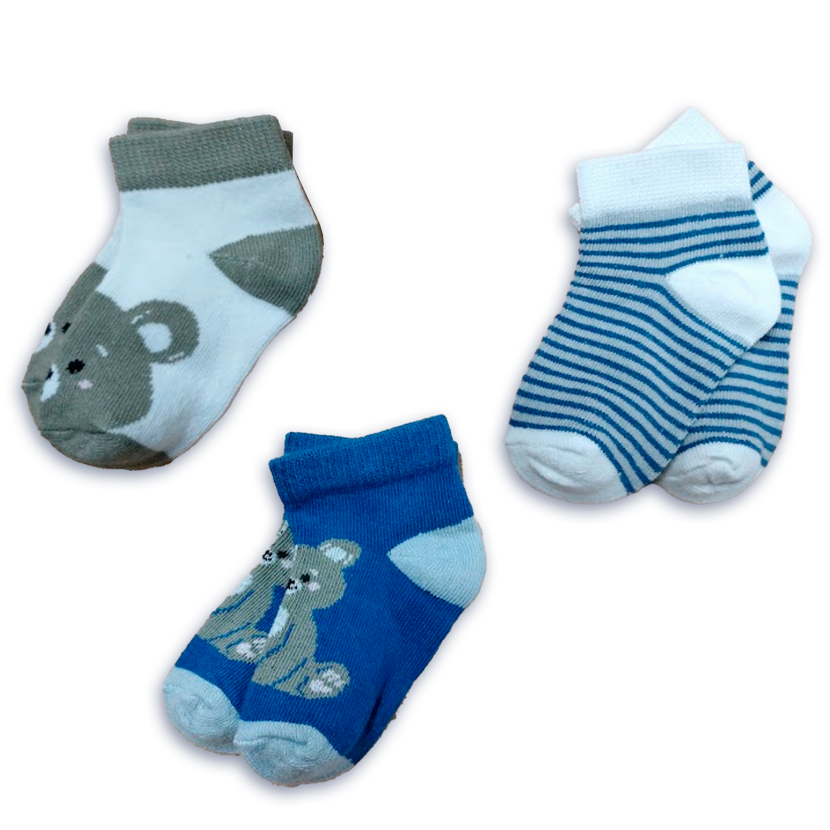 Calcetines Cortos Ositos 00462 Niño - 3 Pack