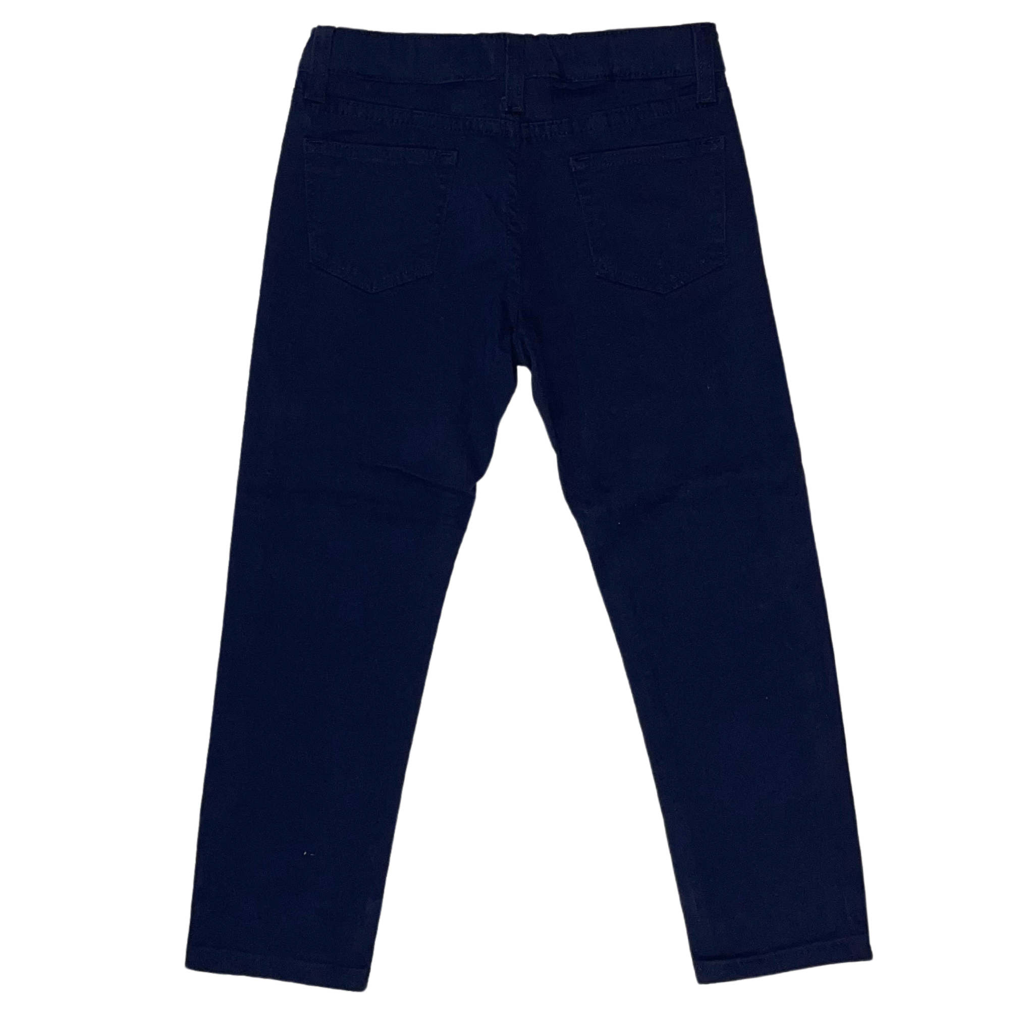 Pantalón de Gabardina Azul Marino Recto 10068 para Niña