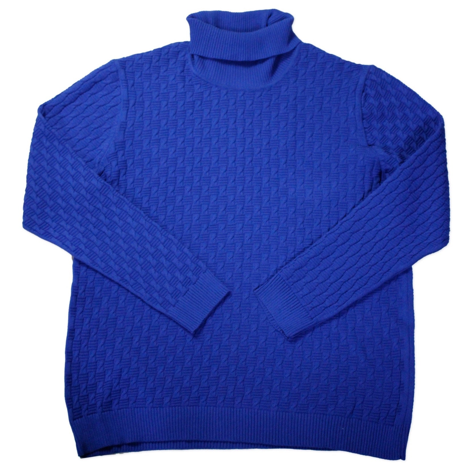 Suéter con Cuello de Tortuga Azul Pavo 10349 Hombre