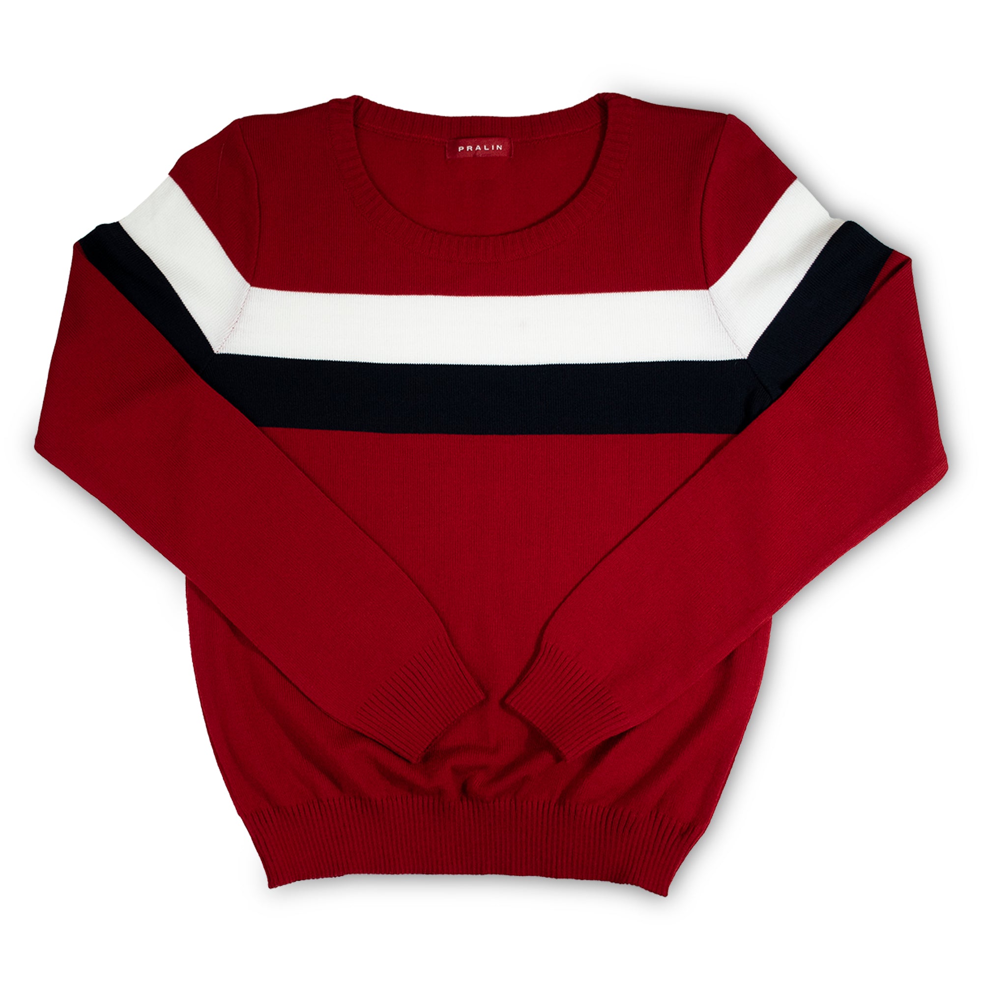 Suéter de Cuello Redondo Rojo 10418 Mujer