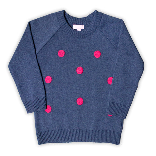 Suéter Azul de Niña - Talla 8