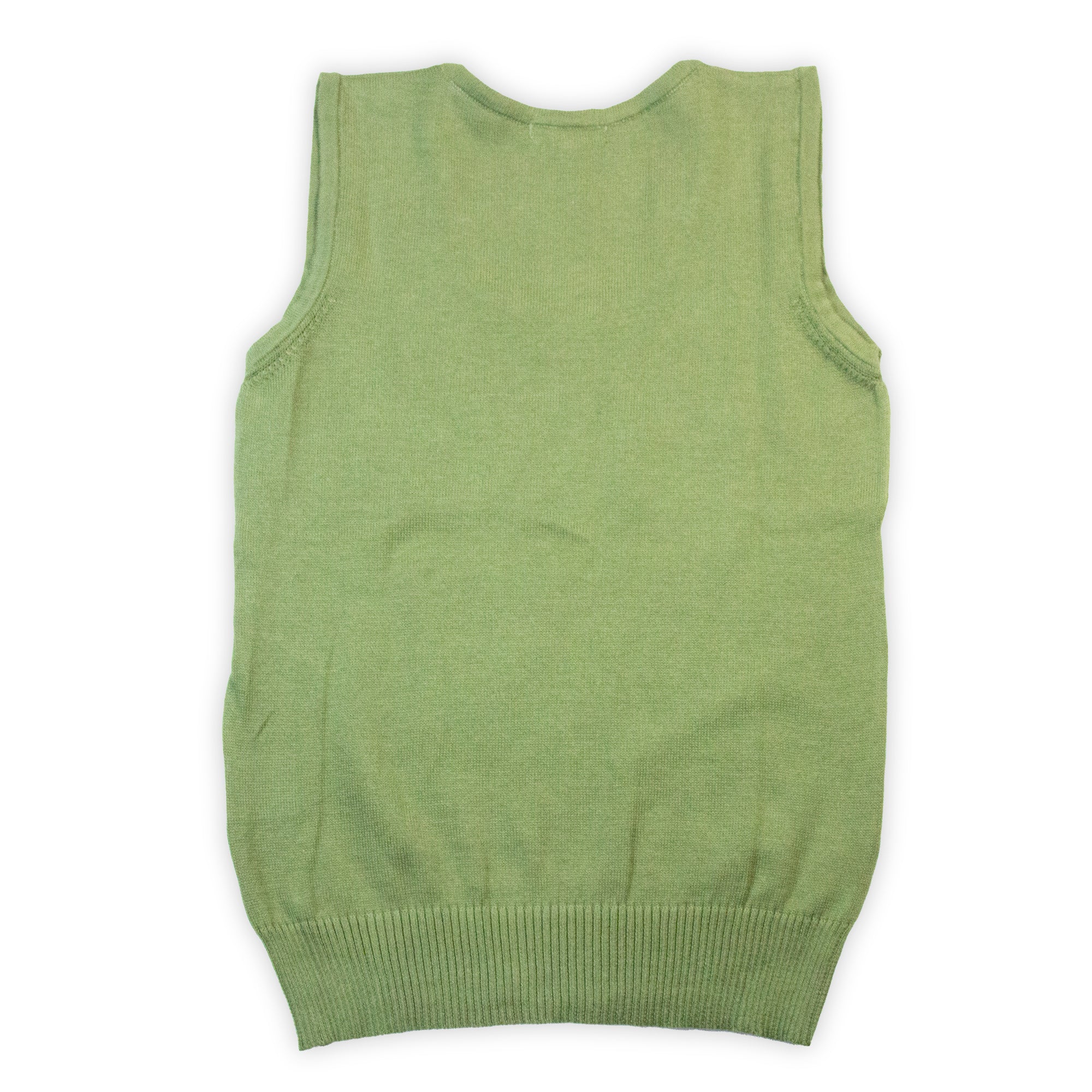 Conjunto de Suéter y Chaleco Verde Olivo 10024 Mujer